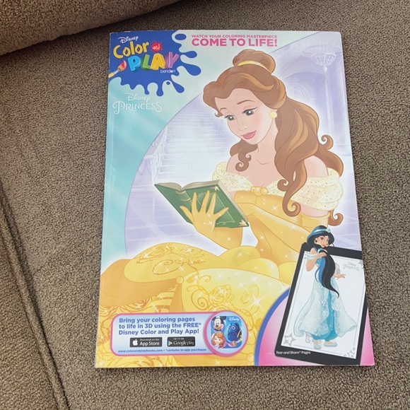 🧡 Disney Princess Color and Play coloring and activity book